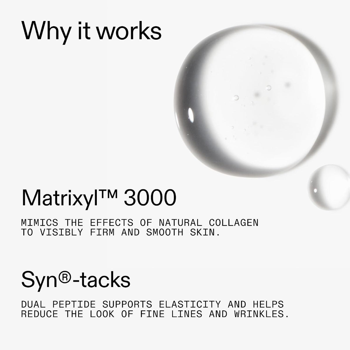 Collagen Peptide Serum 30Ml | Hydrating Matrixyl 3000 and Syn-Tacks Peptide Care Visibly Plumps, Firms and Smooths Fine Lines for All Skin Types