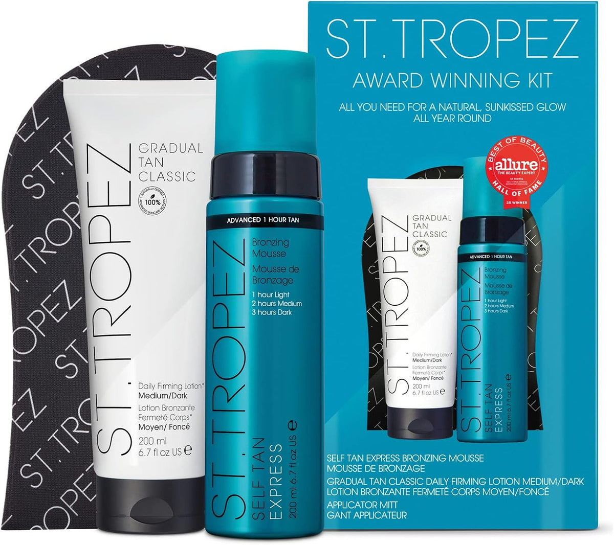 St. Tropez Fake Tan, Self Tan Purity Tanning Water Starter Kit