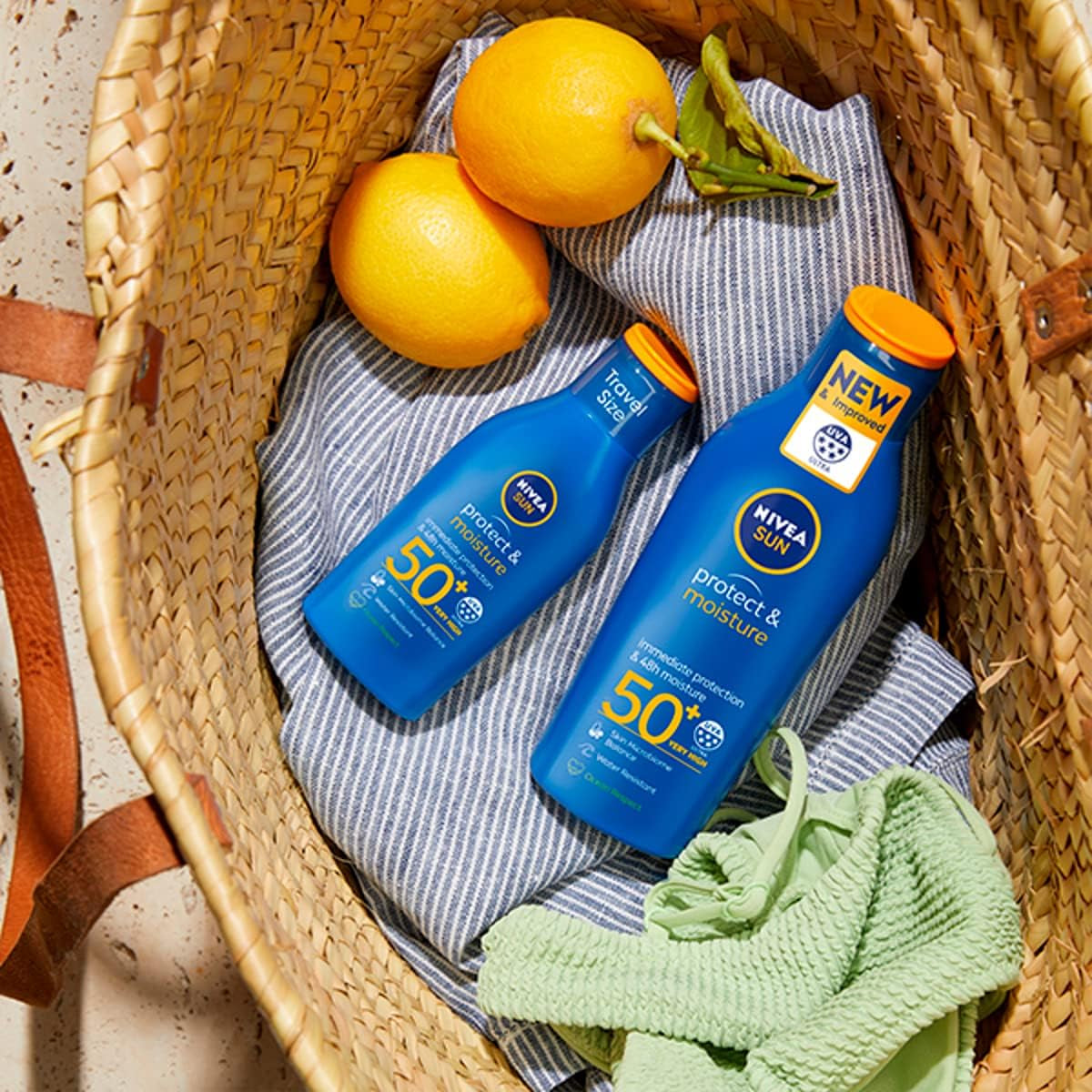 SUN Protect & Moisture Lotion SPF50+, Moisturising Suncream with SPF50+, Advanced Sunscreen Protection & SUN Protect & Moisture Sun Lotion SPF 30, Sunscreen SPF 30 Advanced Protection