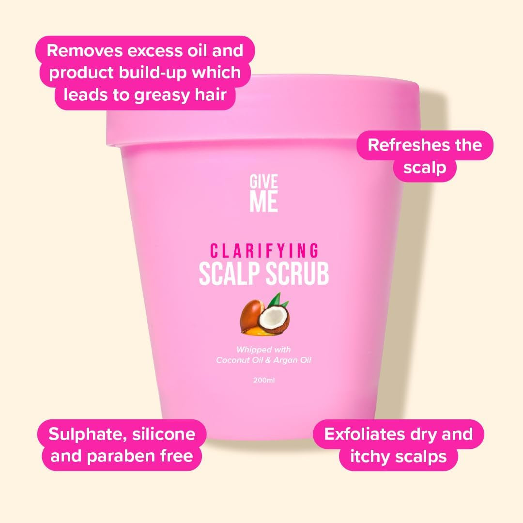 Cosmetics Scalp Scrub, Clarifying Hair Care, Detox Exfoliator, Dandruff Treatment, Exfoliating Whipped Texture, Natural Ingredients, Free from Sulphate Silicone and Paraben