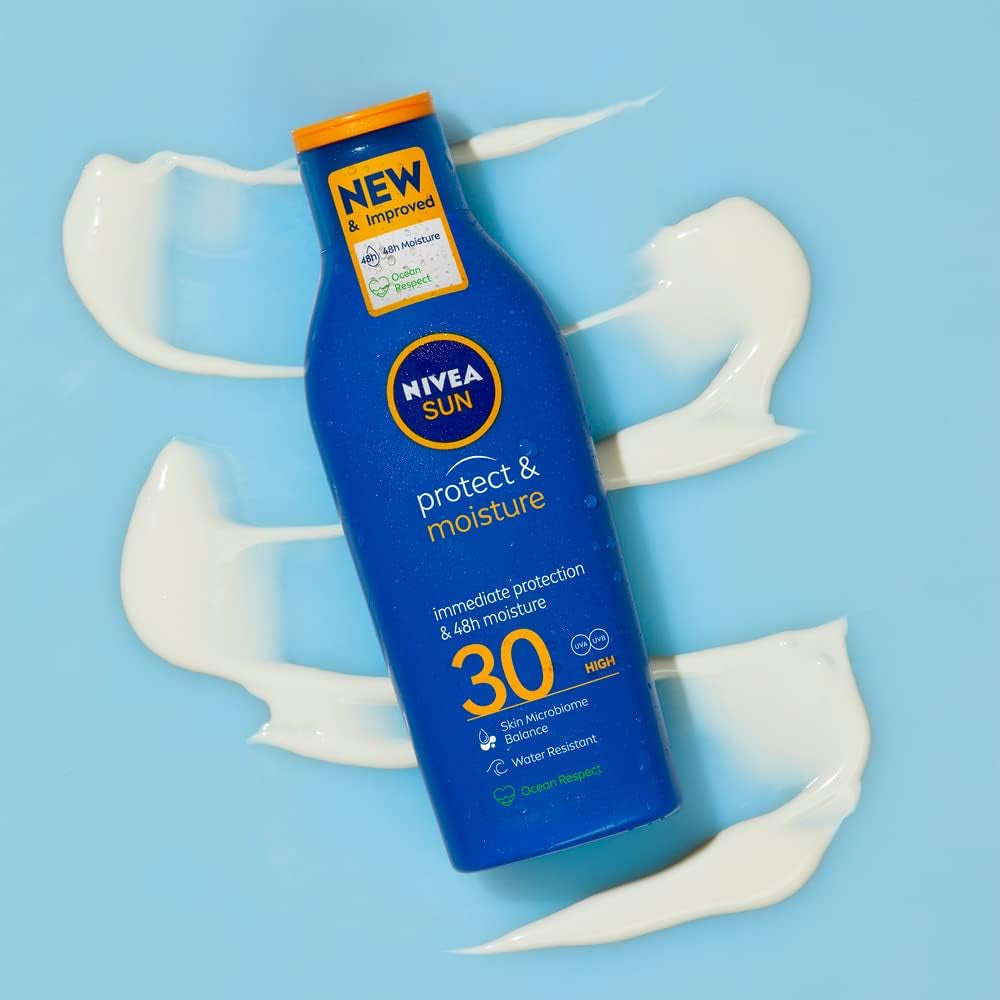 SUN Protect & Moisture Lotion SPF50+, Moisturising Suncream with SPF50+, Advanced Sunscreen Protection & SUN Protect & Moisture Sun Lotion SPF 30, Sunscreen SPF 30 Advanced Protection