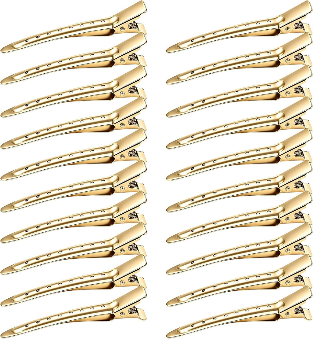 Hair Clips Women 24 Pcs, Pin Curl Clips, Crocodile Cips Hair, No-Trace Sectioning Hair Clips, for Salon and Home Hair Cutting Clips for Hairdresser, Women, Men (3.50 Inch)