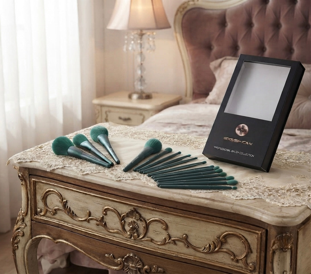Makeup Brushes Set 8PCS Set - Green