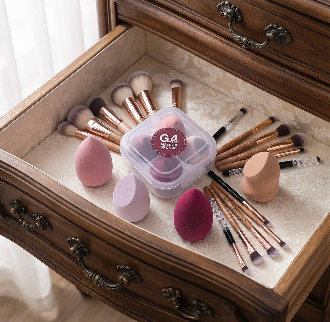 Makeup Sponges 4PCS Set - Pink