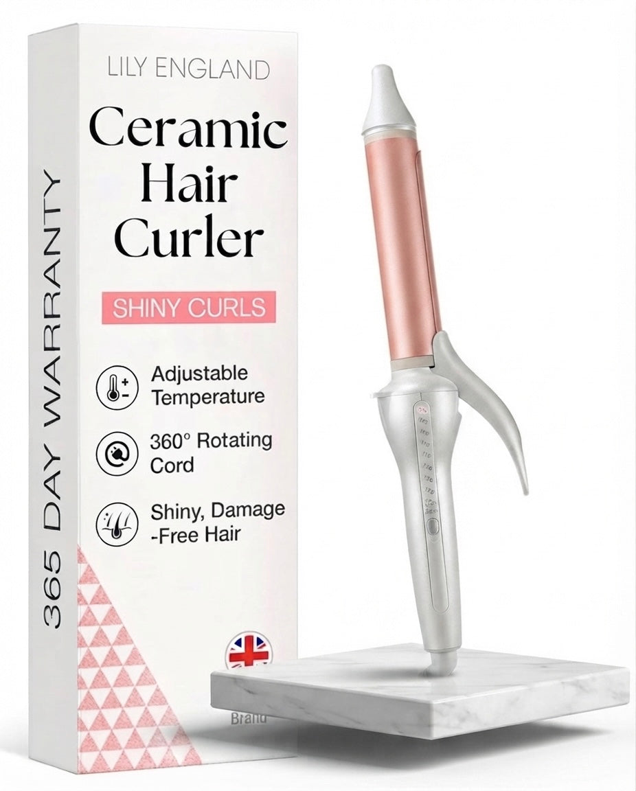 Curling Tong - Rose Gold/White