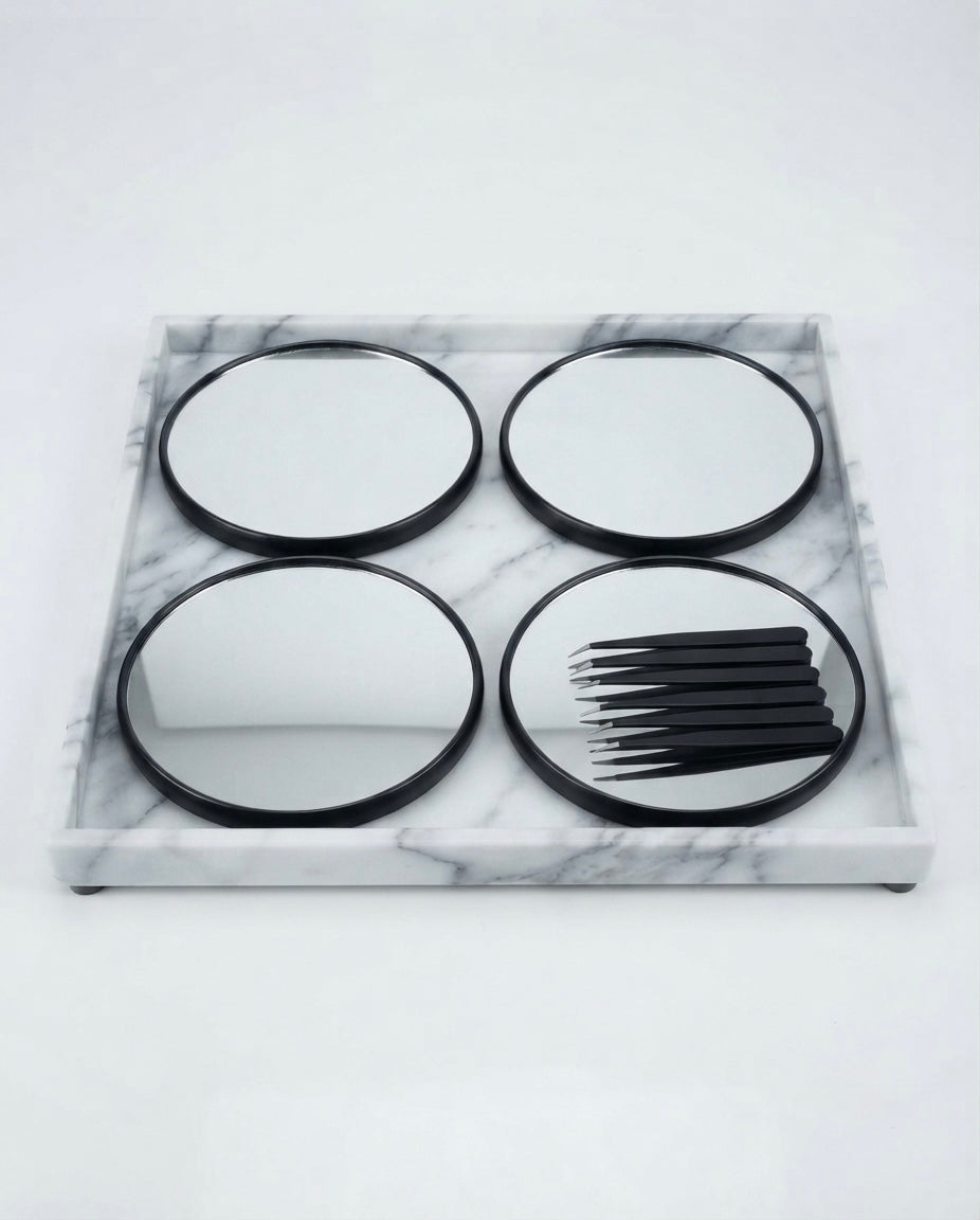 Magnifying Mirror with Tweezers - Twin Pack 20X/40X