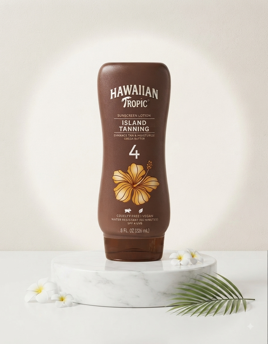 Hawaiian Tropic SPF 4 Sunscreen, Dark Tanning - Twin Pack