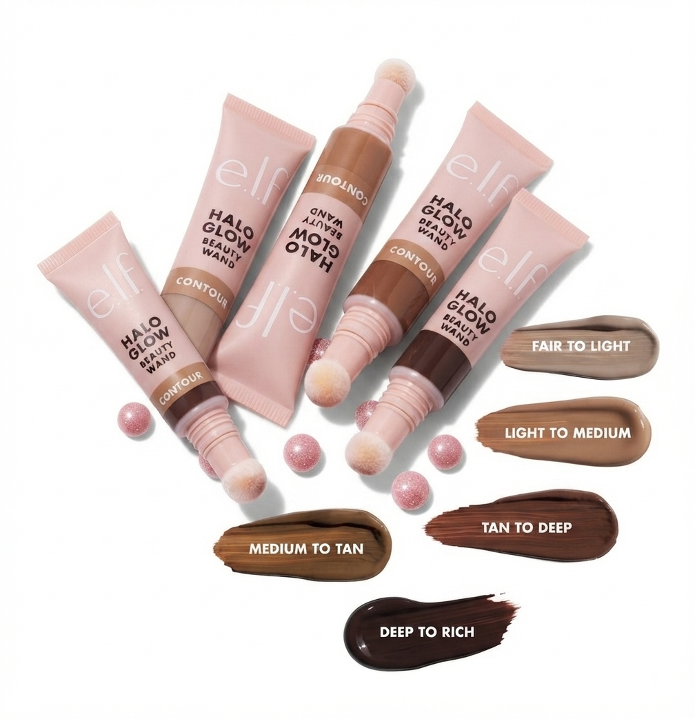 ELF Halo Glow Contour Beauty Wand - Tan/Deep