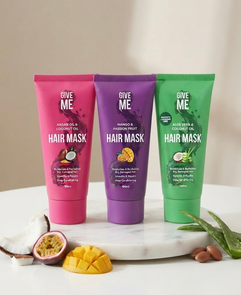Give Me Hair Mask for Dry Damaged Hair, Sulphate & Silicone Free - Aloe Vera & Coconut Oil