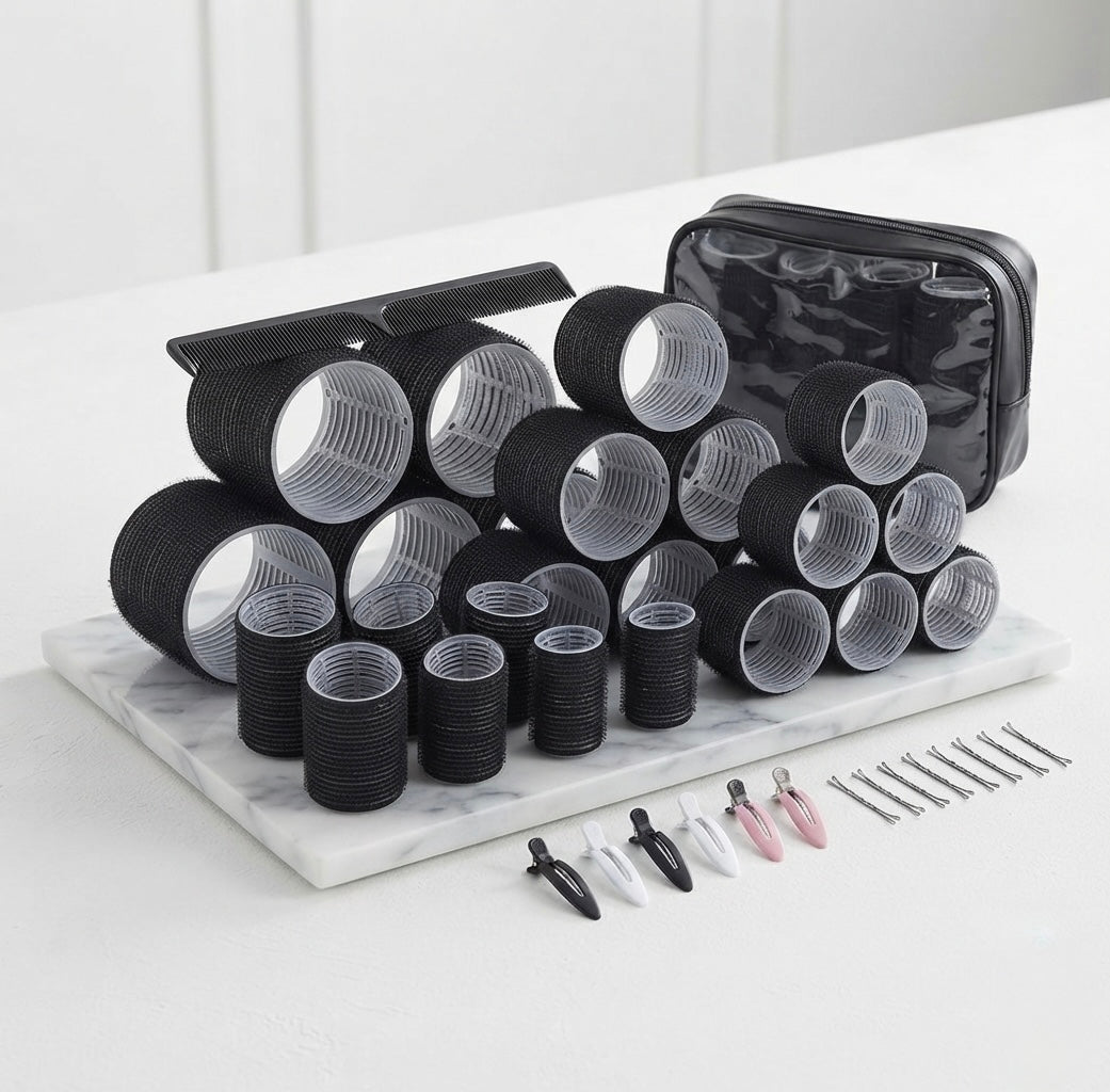 Hair Rollers 40 PCS Set - Black