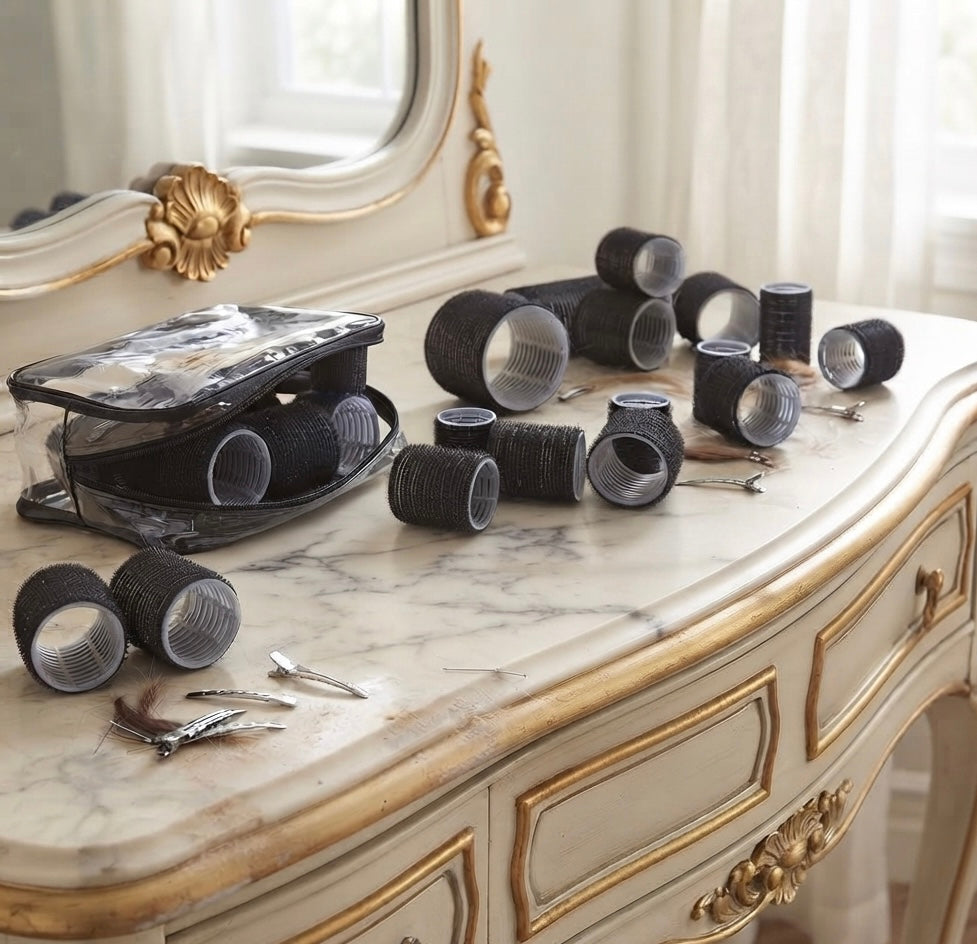 Hair Rollers 40 PCS Set - Black