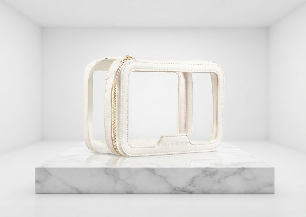 Makeup/Toiletry Bag - White