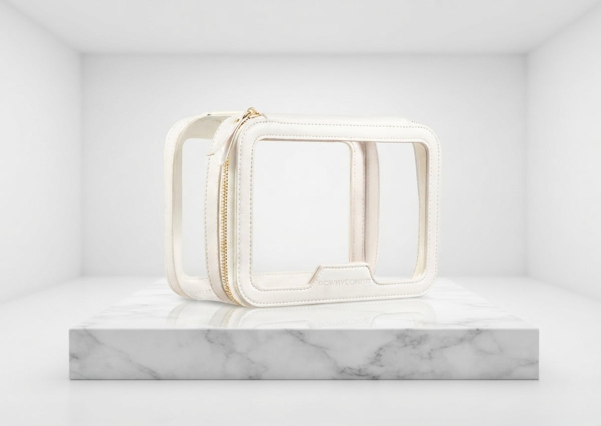 Makeup/Toiletry Bag - White