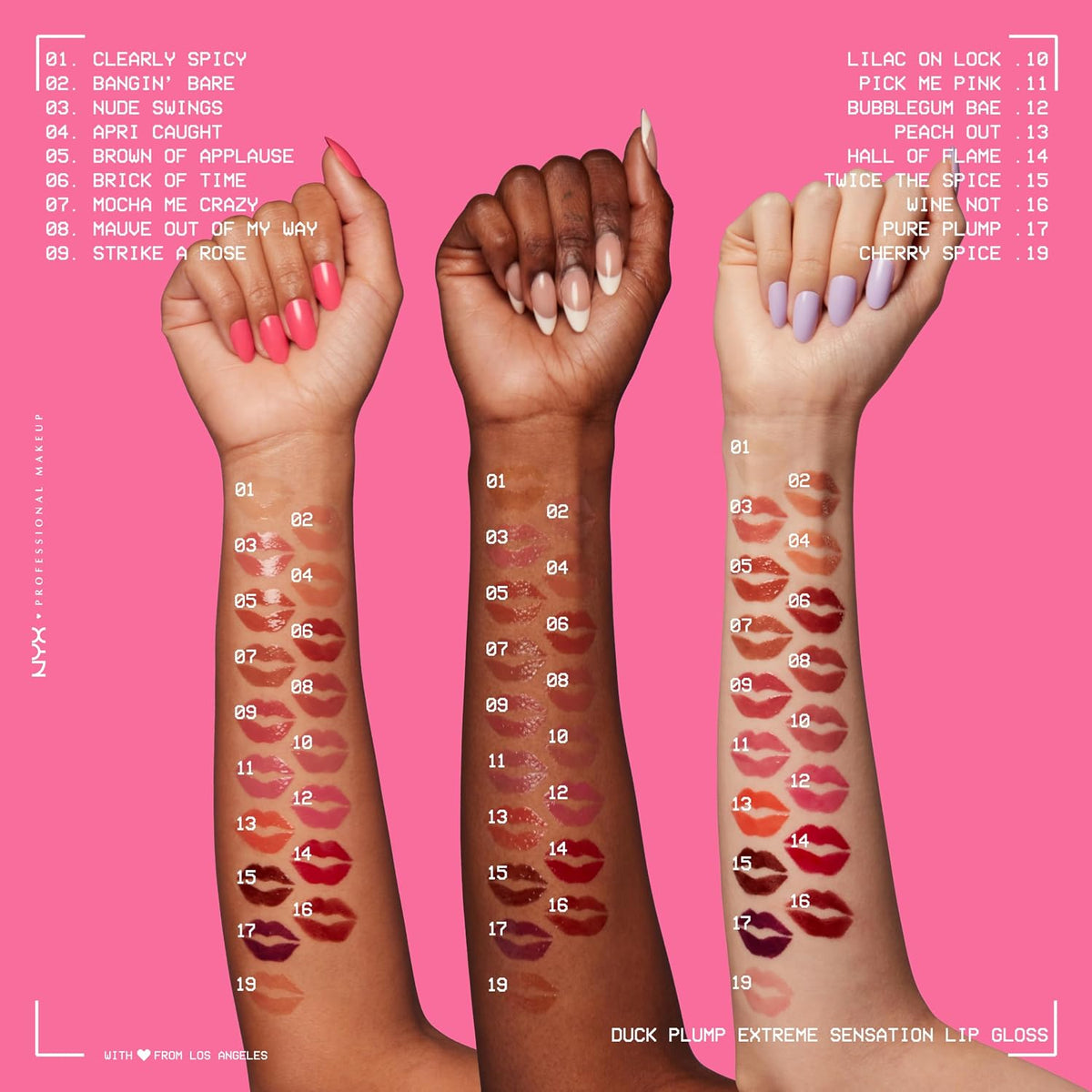 Lip Plumping Gloss, Intense Colour and High Pigmentation, with Extreme High Shine Finish, Infused with Spicy Ginger, Vegan Formula, Duck Plump, Peach Out