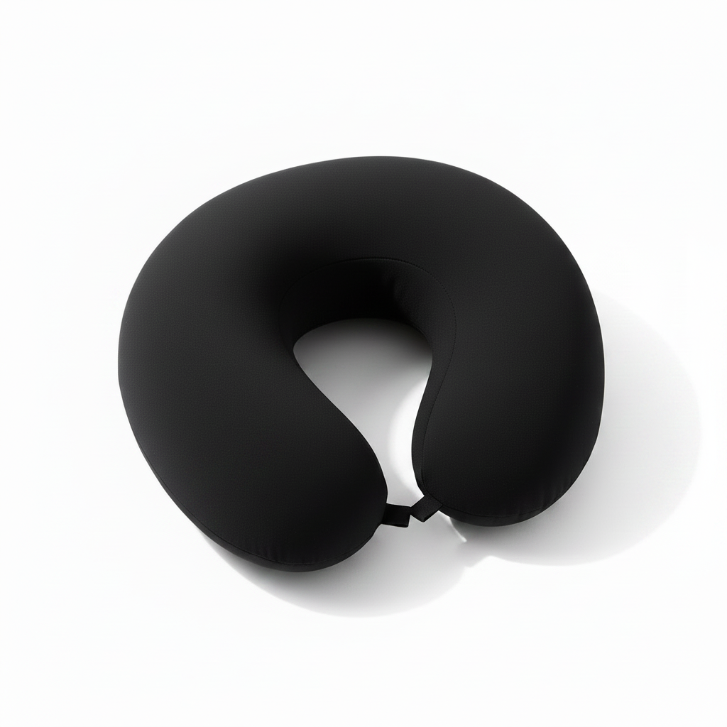Stuffable Neck Pillow for Travel - Black