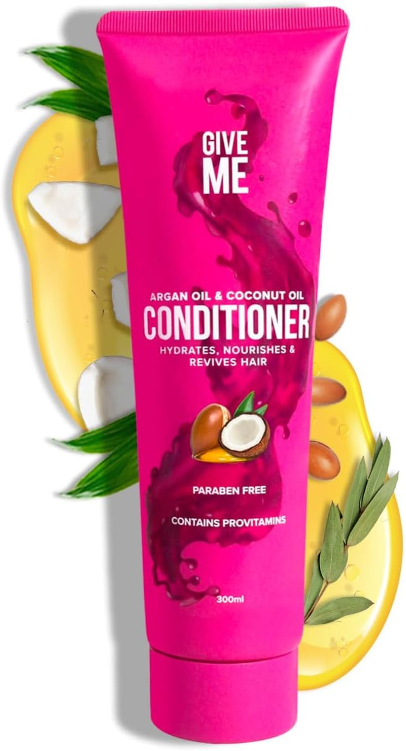 Cosmetics Conditioner for Hair, Intense Hydration, Nourishes & Strengthens with Argan & Coconut Oil plus Betaine Provitamins B5, for Dry, Damaged, Paraben Free
